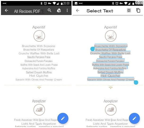 Comment copier du texte à partir d'un PDF