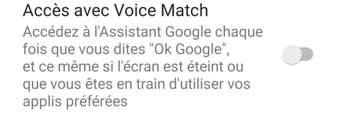 Deactivate OK Google voice control on smartphone