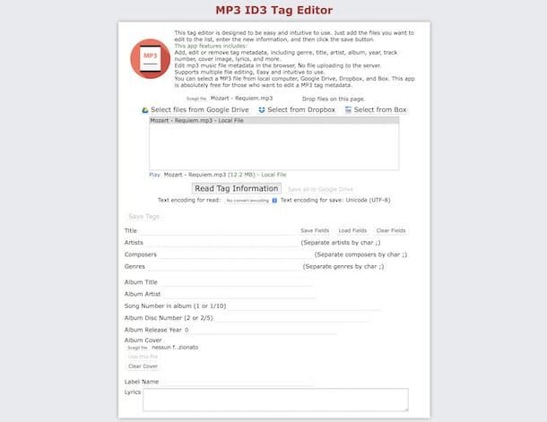 How to edit MP3 tags