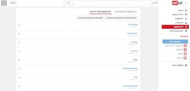 Come cancellare la cronologia di YouTube