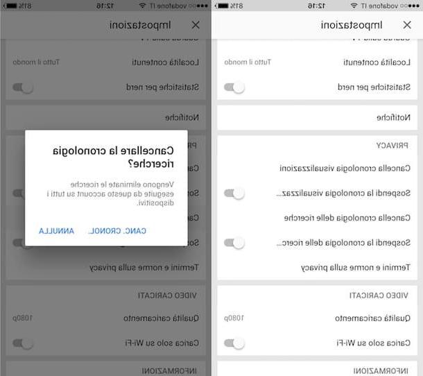 Come cancellare la cronologia di YouTube