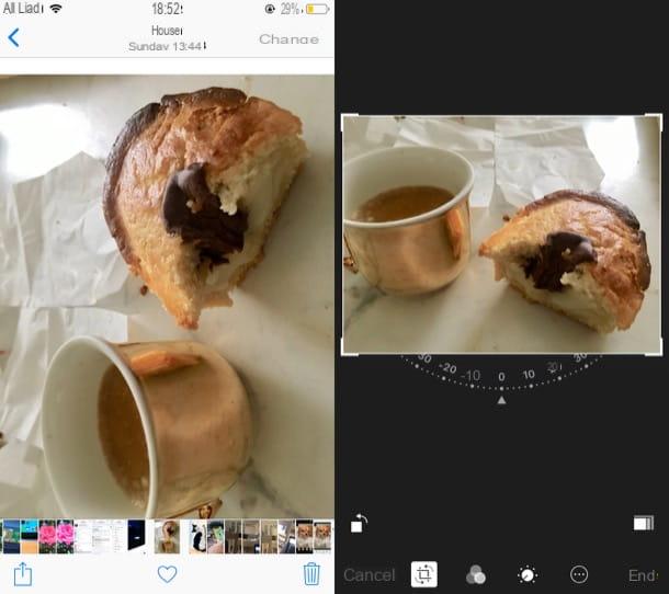 How not to spin photos on iPhone