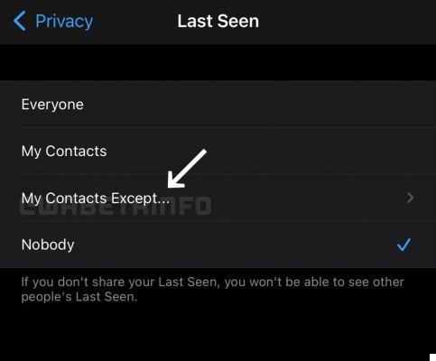 O WhatsApp permitirá que você escolha quem vê a hora de sua última conexão