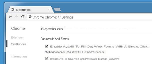 How to store passwords on Google Chrome