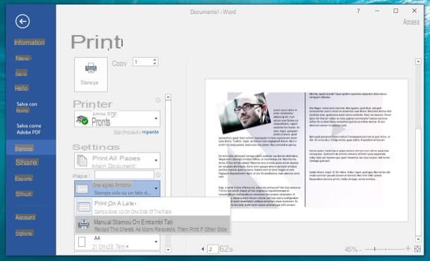 How to create a foldout with Word