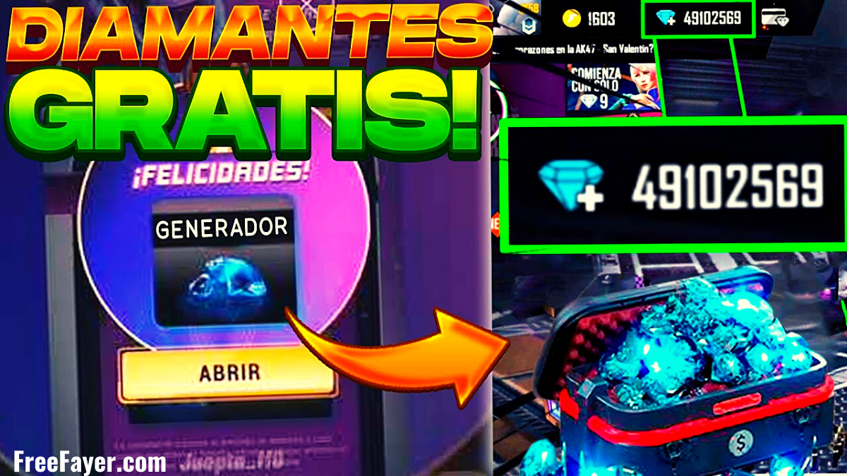 Free Fire Space para conseguir diamantes gratis