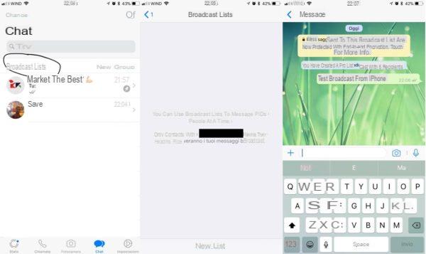 Liste broadcast su WhatsApp le differenze con i gruppi