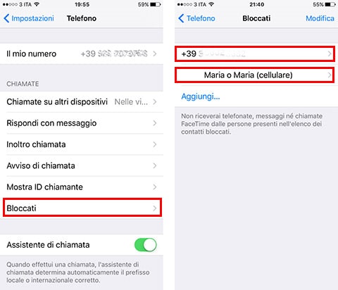How to block contact on iOS