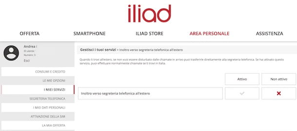 How to deactivate the Iliad answering machine