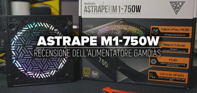 Revisão do Gamdias Astrape M1-750W • Fonte de alimentação RGB 80 plus Bronze