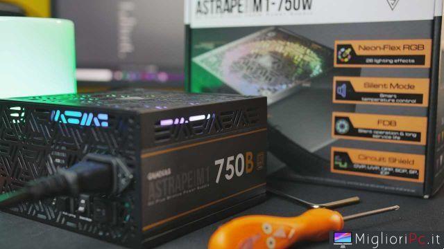 Revisão do Gamdias Astrape M1-750W • Fonte de alimentação RGB 80 plus Bronze