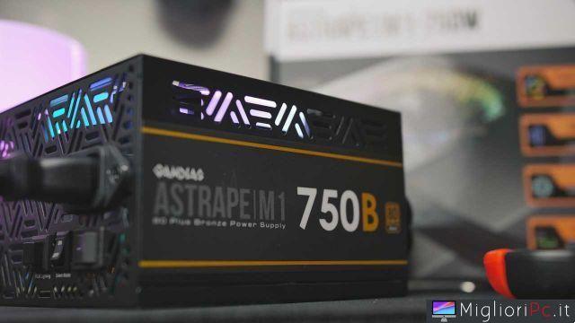 Revisión de Gamdias Astrape M1-750W • Fuente de alimentación RGB 80 más bronce