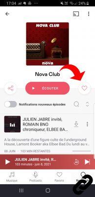 Como adicionar uma playlist, um álbum, um podcast ou um artista aos seus favoritos no Deezer?