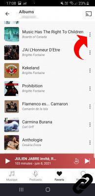 Como adicionar uma playlist, um álbum, um podcast ou um artista aos seus favoritos no Deezer?