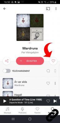 Como adicionar uma playlist, um álbum, um podcast ou um artista aos seus favoritos no Deezer?