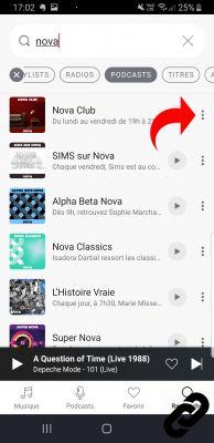 Como adicionar uma playlist, um álbum, um podcast ou um artista aos seus favoritos no Deezer?