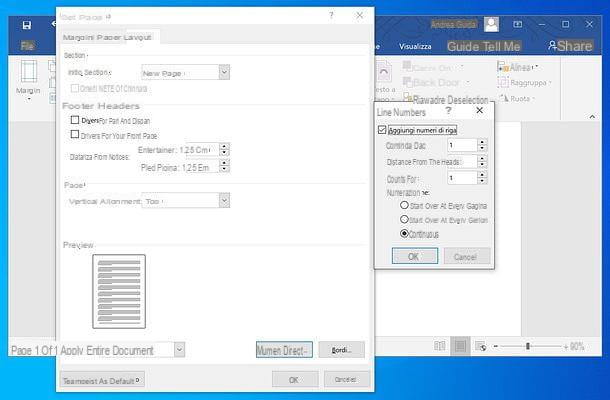 How to number lines in Word