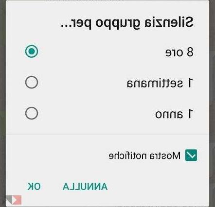 Nascondere notifiche di un contatto o gruppo su Whatsapp