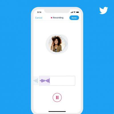 Twitter: so that you can post voice suggestions in the social network