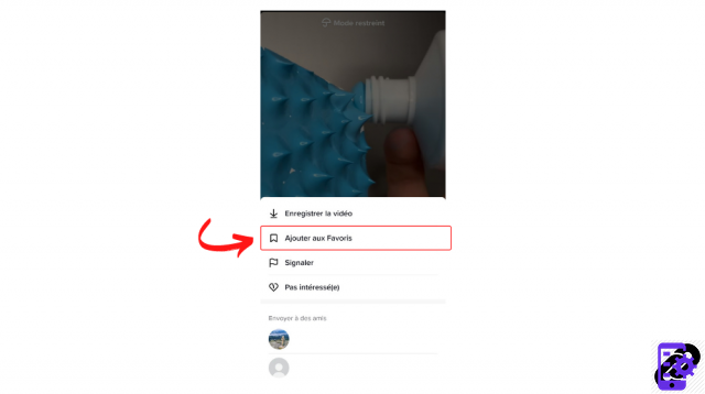 How to add a video to your TikTok favorites list?