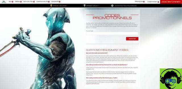 Lista de códigos promocionais de Warframe - Atualização de junho de 2020