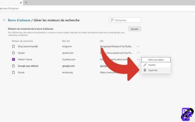 Como faço para remover o Yahoo do Edge?