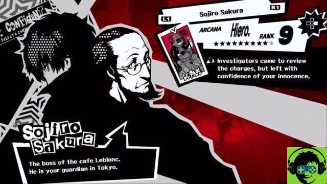 Persona 5 Royal - Guia do Confidant Sojiro Sakura (Ierofante)