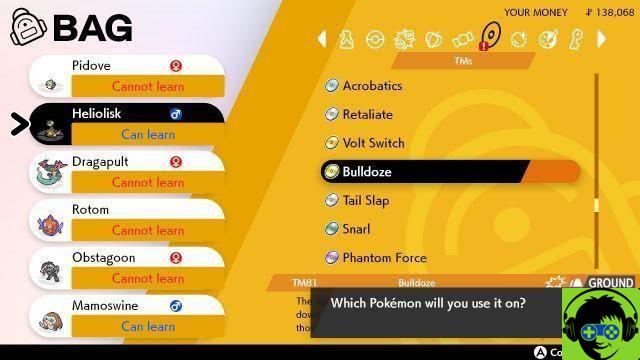 Pokémon Sword and Shield - Liste complète des disques techniques