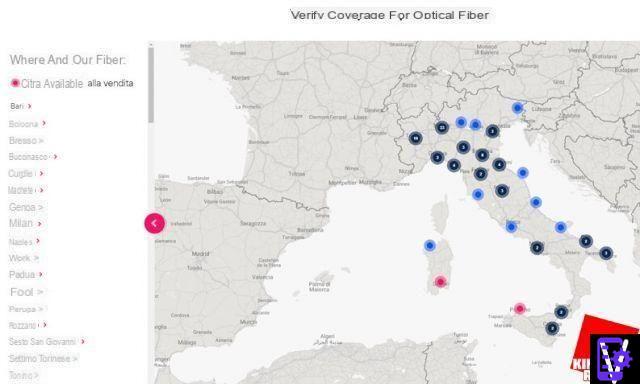 Verifique a cobertura de fibra óptica de todas as operadoras de Internet