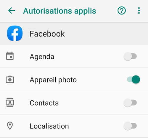 Disable Facebook location history on Android