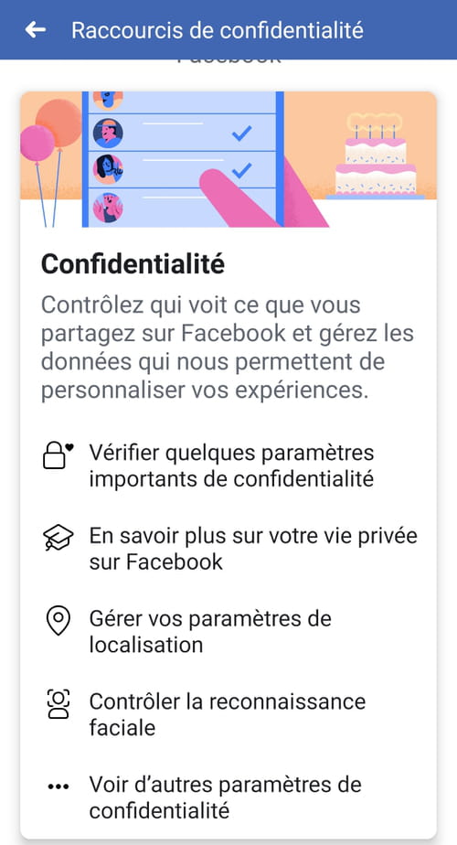 Desactivar el historial de ubicaciones de Facebook en Android