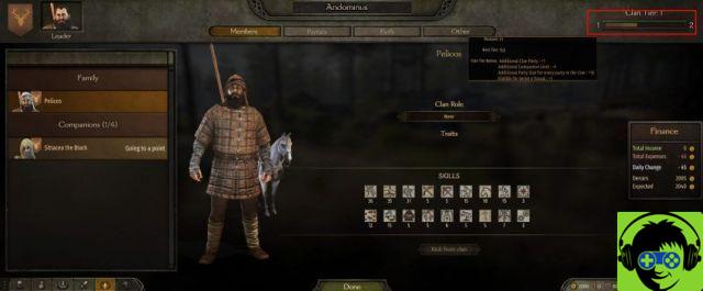 How to check your fame in Mount and Blade 2: Bannerlord