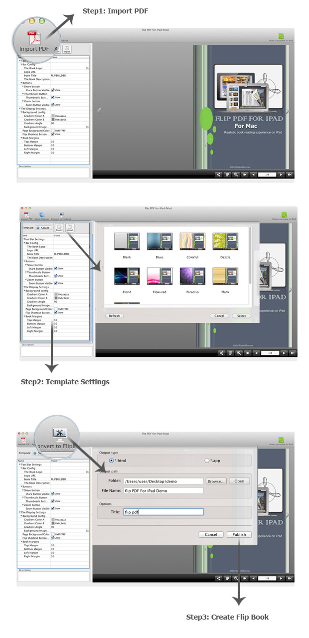 Convertir un PDF en application iPad