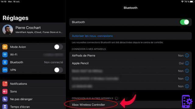 Como conecto um controle ao meu iPad?