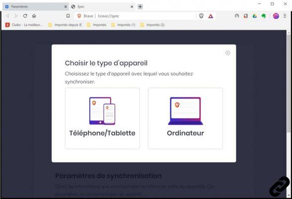 ¿Cómo sincronizar tu configuración de Brave?