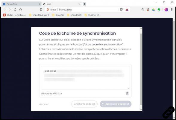 ¿Cómo sincronizar tu configuración de Brave?