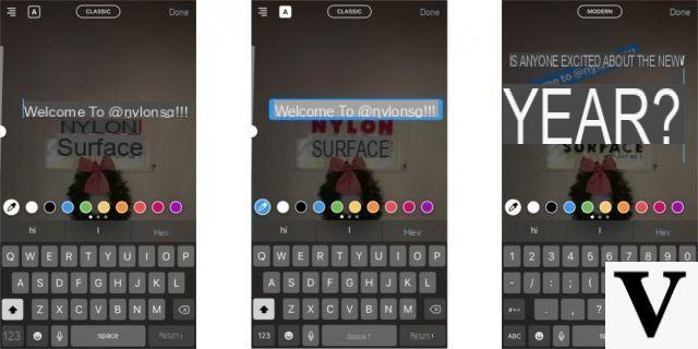 Cambiare font alle Storie Instagram