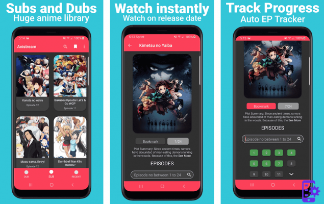 Les meilleures applications pour regarder des anime