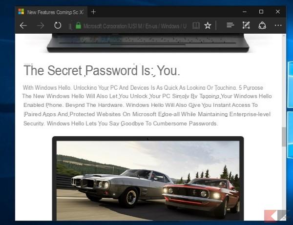 Microsoft Edge avrà AdBlock Plus e Windows Hello