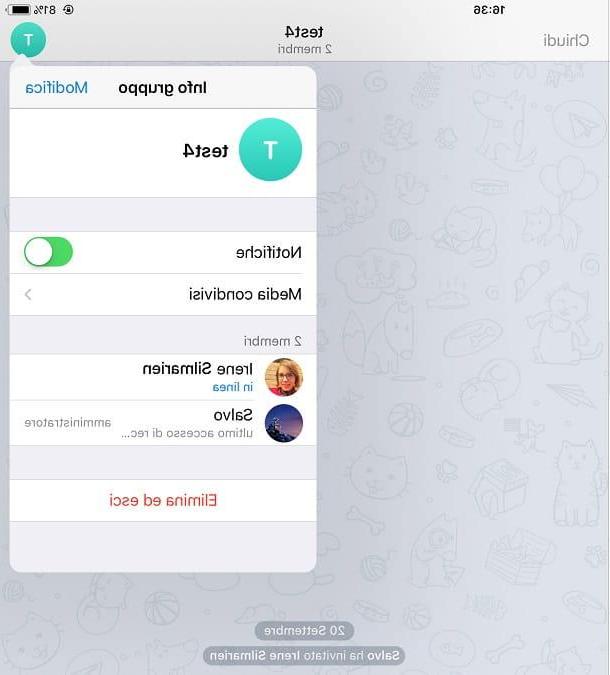 Cómo dejar un grupo de Telegram