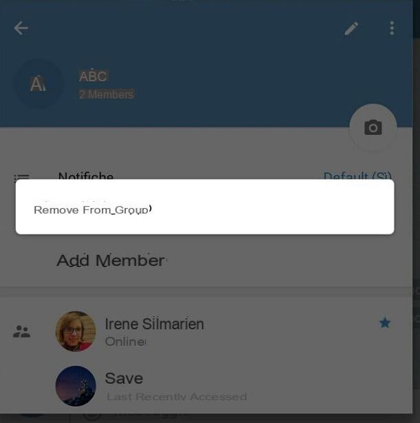 Come uscire da un gruppo Telegram