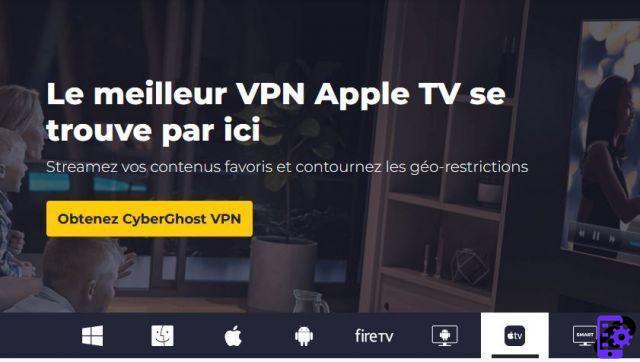 Como configurar o CyberGhost na Apple TV?