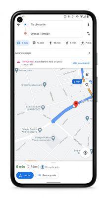 Google Maps: how to know the usual traffic on a route