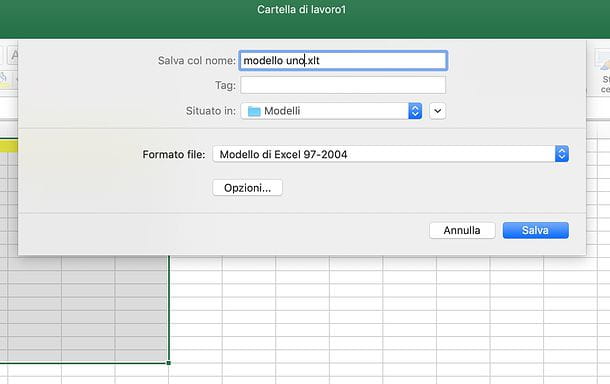 How to make a template with Excel