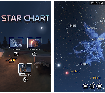 As melhores aplicações para a identificação de estrelas