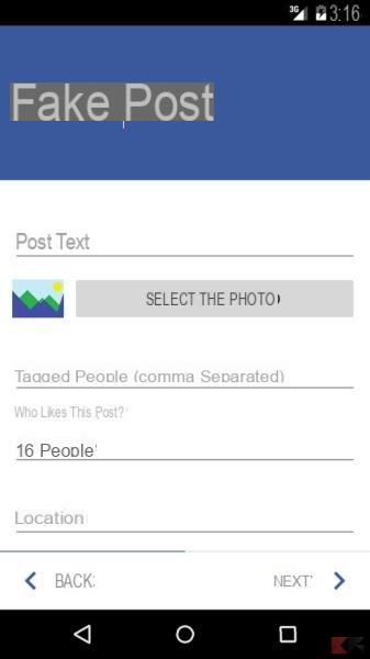 App per creare chat finte Facebook