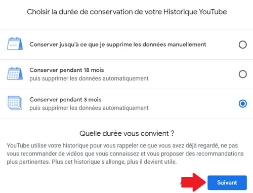 Automatically clear the history of videos viewed on YouTube