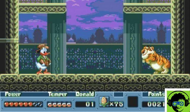 Astuces et codes Quackshot Sega Mega Drive