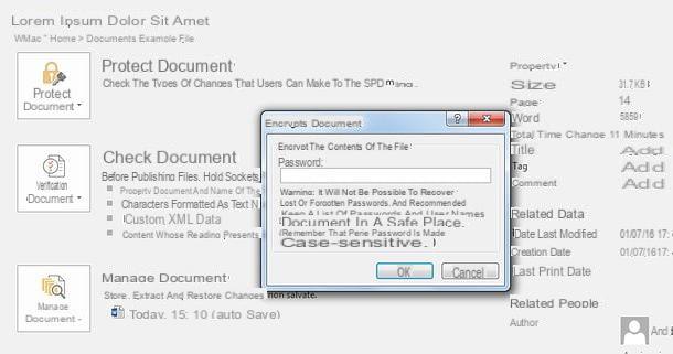 Come proteggere un file Word