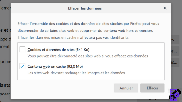 Como limpar o cache do Firefox?